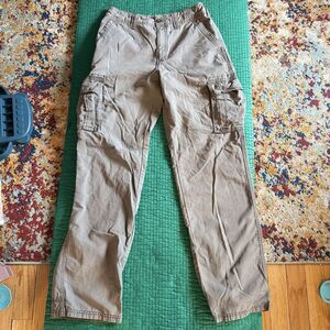 Eastern Mountain Sports Pants Women 28” Waist S M Gray Cargo Hiking Trail Camp